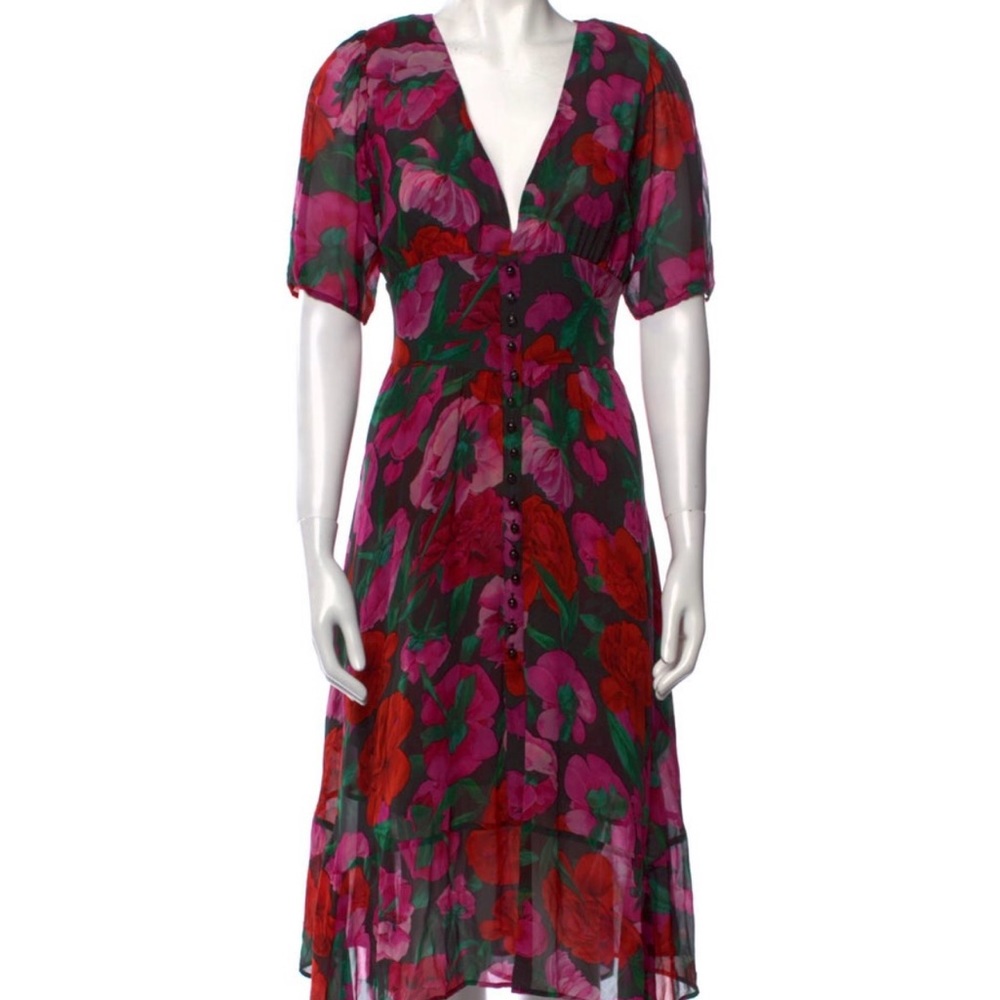 The Kooples Midi silk dress